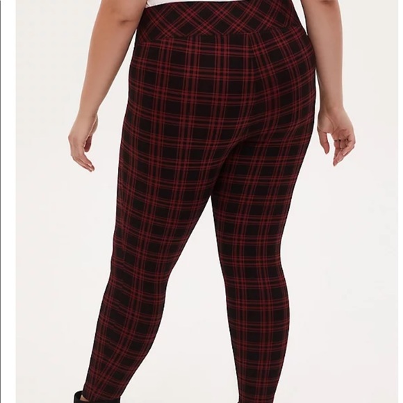 Torrid plaid ponte pants - Picture 2 of 5
